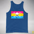 Pansexual Pride Pirate Flag Premium Tank Top - Royal Blue
