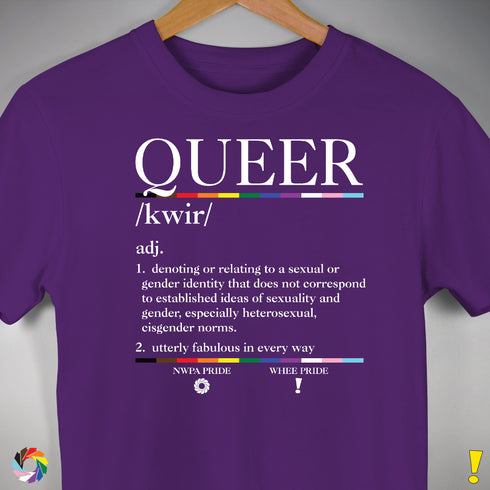 Queer Definition Premium Unisex T-Shirt - Purple