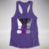 Demisexual Pride Grunge Exclamation Points Racerback Tank - Purple