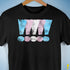 Transgender Pride Exclamation Points Premium Unisex T-Shirt - Black