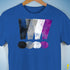Asexual Pride Exclamation Points Premium Unisex T-Shirt - Royal Blue