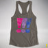 Bisexual Pride Exclamation Points Racerback Tank - Dark Grey