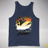 Bear Pride Flag Ripped Reveal Premium Tank Top - Navy