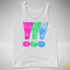 Polysexual Pride Exclamation Points Premium Tank Top - White