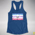 Bigender Pride Pirate Flag Racerback Tank - Royal