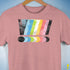 Queer Pride Grunge Exclamation Points Premium Unisex T-Shirt - Mauve Heather