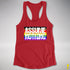 Assume Nothing Philly LGBTQ Gay Pride Flag Racerback Tank - Red