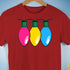 Pansexual Pride Christmas Lights Premium Unisex T-Shirt - Red