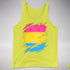 Pansexual Pride Flag Ripped Reveal Premium Tank Top - Neon Yellow