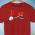 Believe LGBTQ Gilbert Baker Pride Jingle Bell Premium Unisex T-Shirt - Red