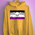 Asexual Pride Pirate Flag Hoodie - Mustard