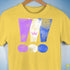 Drag Pride Grunge Exclamation Points Premium Unisex T-Shirt - Yellow
