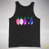 Genderfluid Pride Christmas Lights Premium Tank Top - Black