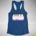Assume Nothing Asexual Pride Flag Racerback Tank - Royal