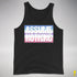 Assume Nothing Bigender Pride Flag Premium Tank Top - Black