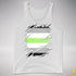 Agender Pride Flag Ripped Reveal Premium Tank Top - White