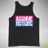 Assume Nothing Bisexual Pride Flag Premium Tank Top - Black