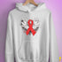 Winged Red Ribbon - World AIDS Day Hoodie - White
