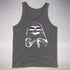 Pride Sloth Asexual Flag Sunglasses Premium Tank Top - Deep Heather