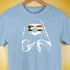 Pride Sloth Bear Pride Flag Sunglasses Premium Unisex T-Shirt - Baby Blue