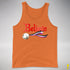 Believe Asexual Pride Jingle Bell Premium Tank Top - Orange