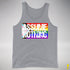 Assume Nothing LGBTQ Progress Pride Flag Premium Tank Top - Grey Heather