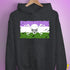 Genderqueer Pride Pirate Flag Hoodie - Dark Grey Heather