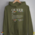 Queer Definition Hoodie - Army
