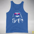 Pride Sloth Bisexual Flag Sunglasses Premium Tank Top - Royal Blue Triblend