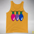 Bisexual Pride Christmas Lights Premium Tank Top - Gold