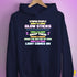 Stupid People Are Like Glow Sticks Hoodie - Navy