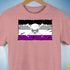 Asexual Pride Pirate Flag Premium Unisex T-Shirt - Mauve Heather