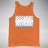 Assume Nothing Transgender Pride Flag Premium Tank Top - Orange