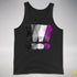 Asexual Pride Exclamation Points Premium Tank Top - Black