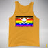Philly LGBTQ Pride Pirate Flag Premium Tank Top - Gold