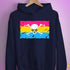 Pansexual Pride Pirate Flag Hoodie - Navy