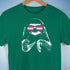 Pride Sloth Pink Lesbian Flag Sunglasses Premium Unisex T-Shirt - Kelly Green