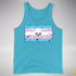 Transgender Pride Pirate Flag Premium Tank Top - Aqua Triblend