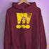 Intersex Pride Grunge Exclamation Points Hoodie - Maroon
