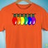 LGBTQ Pride Christmas Lights Premium Unisex T-Shirt - Orange