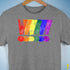 LGBTQ Pride Exclamation Points Premium Unisex T-Shirt - Grey Heather