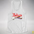 Believe LGBTQ Rainbow Pride Jingle Bell Racerback Tank - White