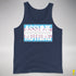 Assume Nothing Transgender Pride Flag Premium Tank Top - Navy