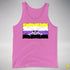 Nonbinary Pride Pirate Flag Premium Tank Top - Neon Pink