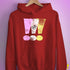 Twink Pride Grunge Exclamation Points Hoodie - Red