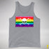 Gilbert Baker LGBTQ Pride Pirate Flag Premium Tank Top - Grey Heather