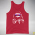 Pride Sloth Genderfluid Flag Sunglasses Premium Tank Top - Red