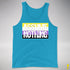 Assume Nothing Nonbinary Pride Flag Premium Tank Top - Neon Blue