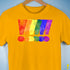 LGBTQ Pride Exclamation Points Premium Unisex T-Shirt - Gold