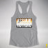 Assume Nothing Bear Pride Flag Racerback Tank - Heather Grey